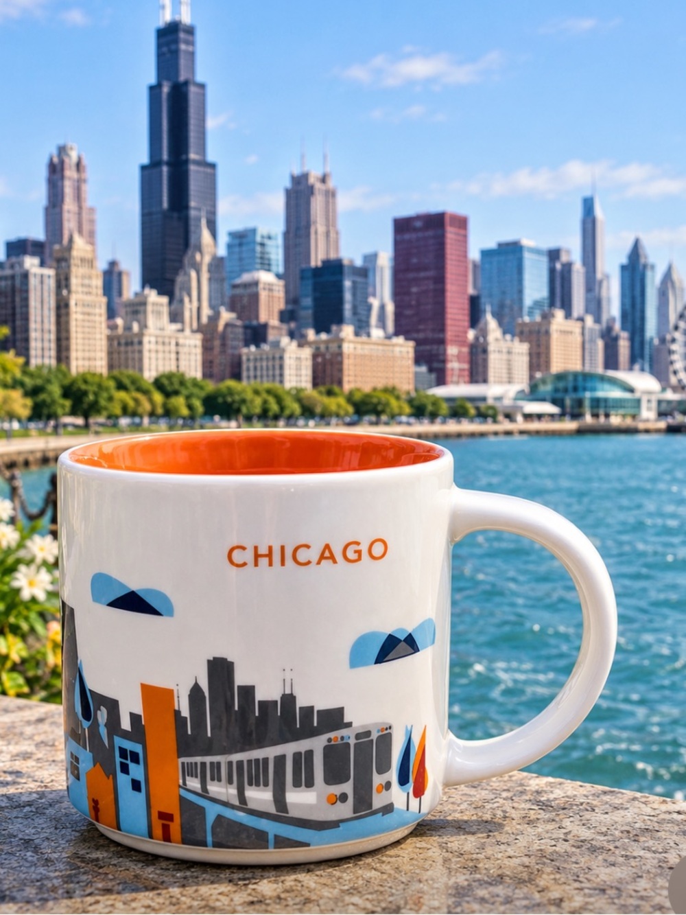 Starbucks Chicago You Are Here Mug 14oz
